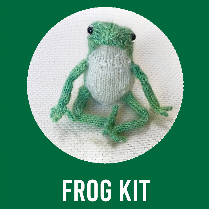 Knitting Kit : "Frog" by Claire Garland