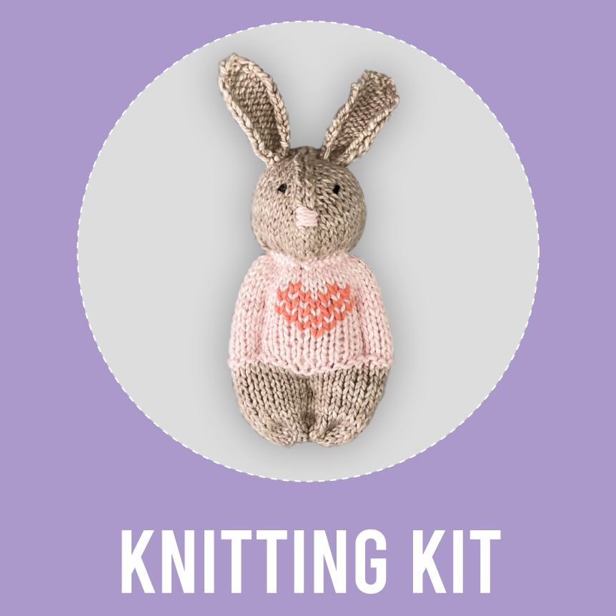Love, Bunny Knitting Kit